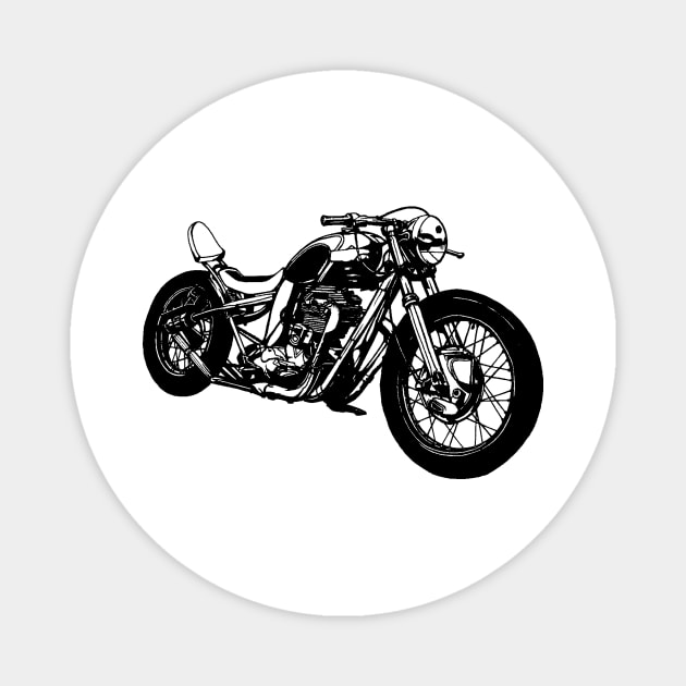 Chopper motorbike Magnet by otastd